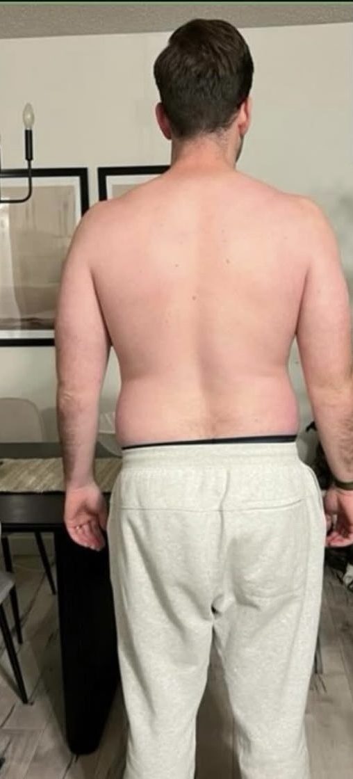 Austin V. before starting coaching with HupsFit