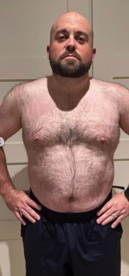 Eric S. before starting coaching with HupsFit