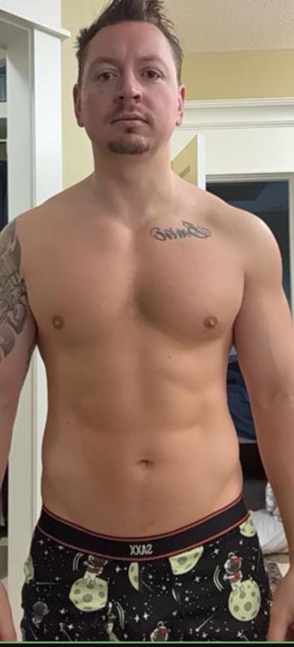 Jordan S. after coaching with HupsFit