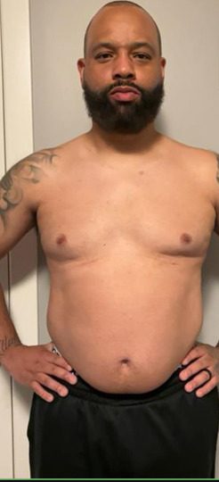 Keon W. before starting coaching with HupsFit