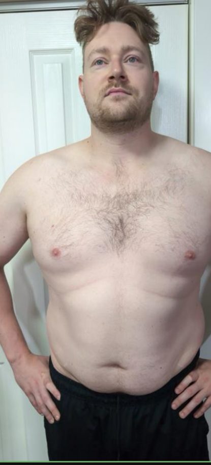 Marcus P. before starting coaching with HupsFit