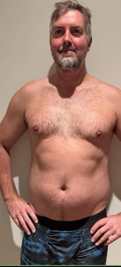 Robin before starting coaching with HupsFit