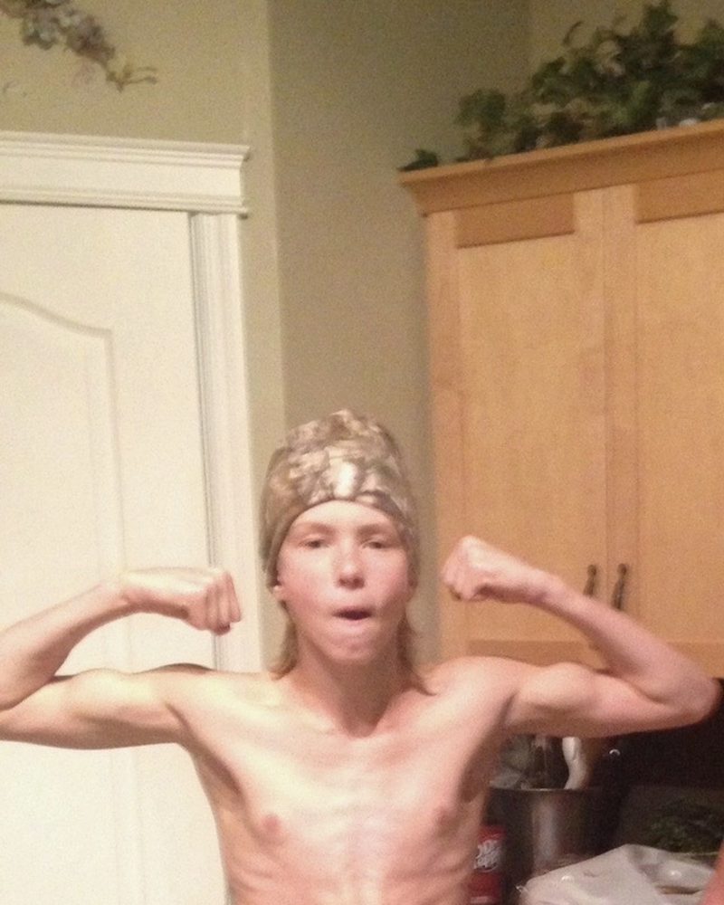 Tyler Hupka before he started training
